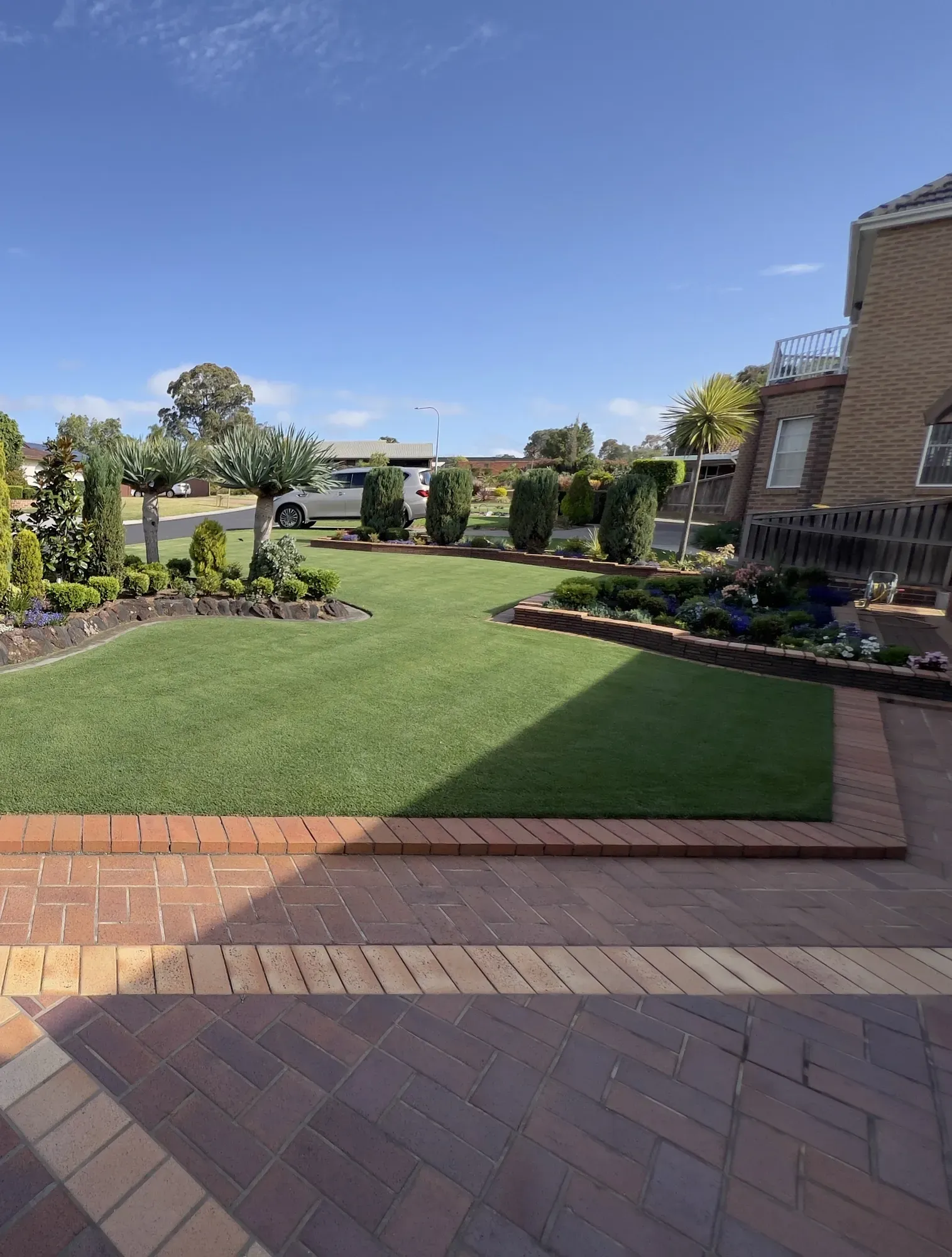 Healthy established lawn maintained by Keeping It Green in Narellan